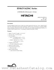 HM62V16256CLTT/CLTT-XXSL datasheet pdf Hitachi Semiconductor