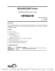 HM628512BFP datasheet pdf Hitachi Semiconductor