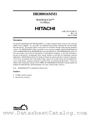 HB288016MM1 datasheet pdf Hitachi Semiconductor