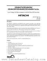HD404374 datasheet pdf Hitachi Semiconductor