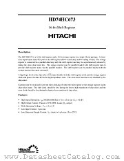 HD74HC673 datasheet pdf Hitachi Semiconductor