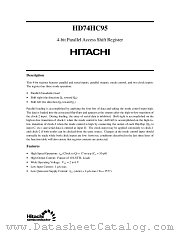 HD74HC95 datasheet pdf Hitachi Semiconductor