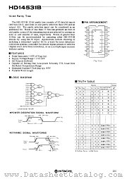 HD14531B datasheet pdf Hitachi Semiconductor