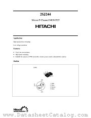 2SJ244 datasheet pdf Hitachi Semiconductor