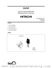 2SJ545 datasheet pdf Hitachi Semiconductor