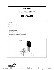 2SK1947 datasheet pdf Hitachi Semiconductor