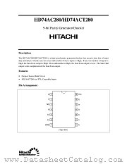 HD74ACT280 datasheet pdf Hitachi Semiconductor