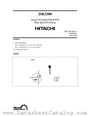 2SK3380 datasheet pdf Hitachi Semiconductor