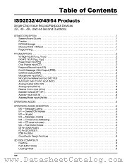 ISD2548 PRODUCTS datasheet pdf Information Storage Devices