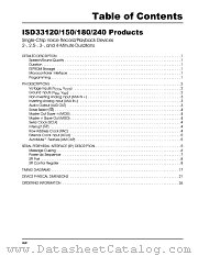 ISD33240 PRODUCTS datasheet pdf Information Storage Devices
