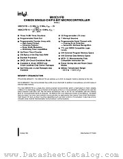 M80C51FB datasheet pdf Intel