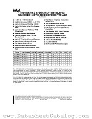87C196KR datasheet pdf Intel