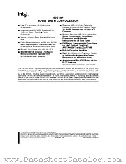 80C187 datasheet pdf Intel