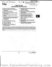 80C51SL-BG datasheet pdf Intel