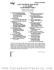 28F032C3 datasheet pdf Intel