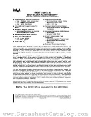 28F001BX-B datasheet pdf Intel