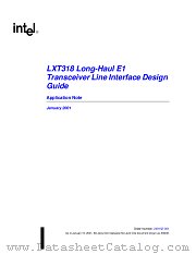 LXT318 datasheet pdf Intel