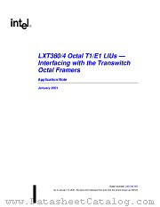 LXT380/4 datasheet pdf Intel