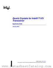T1/E1 datasheet pdf Intel