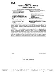 28F016SV datasheet pdf Intel