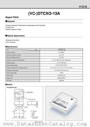DTCXO-13A datasheet pdf American KSS