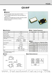 CX-91F datasheet pdf American KSS