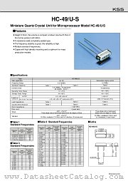 HC-49/U-S datasheet pdf American KSS