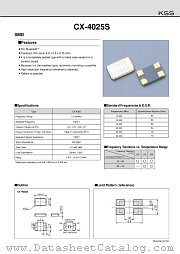 CX-4025S datasheet pdf American KSS