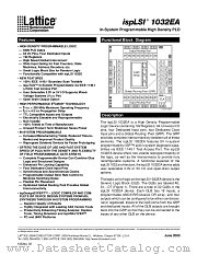 ISPLSI1032EA datasheet pdf Lattice Semiconductor