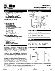 GAL6002 datasheet pdf Lattice Semiconductor