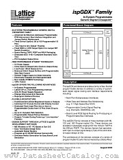 ISPGDX FAMILY datasheet pdf Lattice Semiconductor