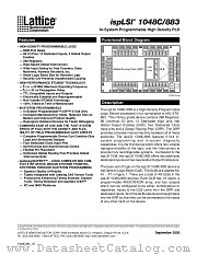 ISPLSI1048C datasheet pdf Lattice Semiconductor