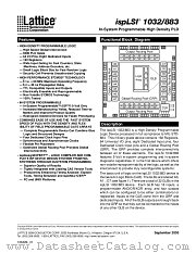 ISPLSI1032/883 datasheet pdf Lattice Semiconductor