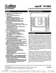 ISPLSI1016EA datasheet pdf Lattice Semiconductor