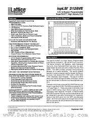 ISPLSI2128VE datasheet pdf Lattice Semiconductor