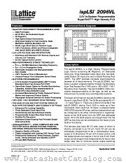 ISPLSI2096VL datasheet pdf Lattice Semiconductor