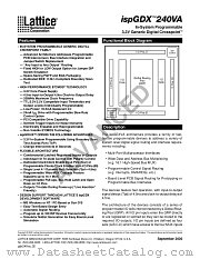 ISPGDX240VA datasheet pdf Lattice Semiconductor