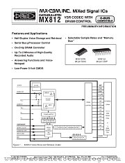MX812 datasheet pdf MXCOM