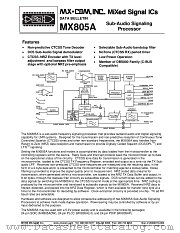 MX805A datasheet pdf MXCOM