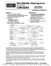 CMX589A datasheet pdf MXCOM
