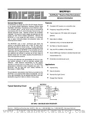 MICRF001 datasheet pdf Micrel Semiconductor