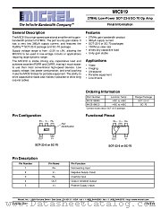 MIC919 datasheet pdf Micrel Semiconductor