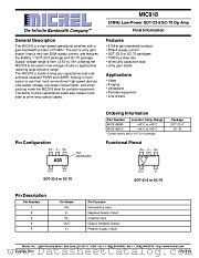 MIC918 datasheet pdf Micrel Semiconductor