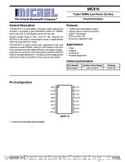 MIC916 datasheet pdf Micrel Semiconductor