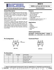MIC914 datasheet pdf Micrel Semiconductor