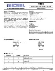 MIC912 datasheet pdf Micrel Semiconductor