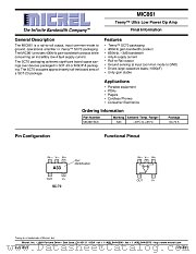 MIC861 datasheet pdf Micrel Semiconductor