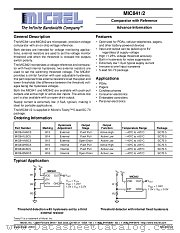 MIC841/2 datasheet pdf Micrel Semiconductor