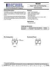 MIC820 datasheet pdf Micrel Semiconductor