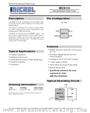 MIC8114 datasheet pdf Micrel Semiconductor
